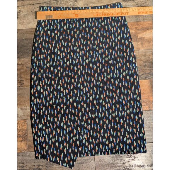 Maeve Anthropologie US 4 Mini Skirt Colorful Abstract Print Asymmetrical Hem - Picture 3 of 5